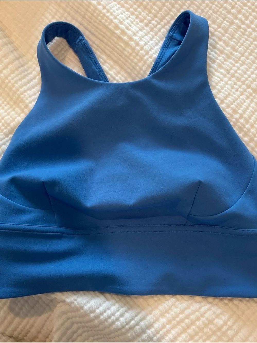 lululemon athletica Blue High-Neck Sports Bralette